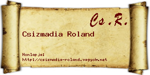Csizmadia Roland névjegykártya